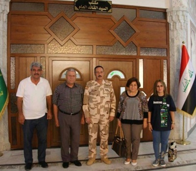 السيدة باسكال وردا رئيسة منظمة حمورابي لحقوق الانسان تزور الجانب الأيسر من الموصل للمرة الثالثة بعد التحرير