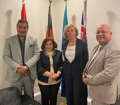 The Australian Ambassador to Baghdad receives a delegation from Hammurabi Human Rights Organization