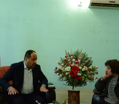 اجتماع تشاوري بين منظمة حمورابي لحقوق الانسان ومدير عام تربية محافظة نينوى .