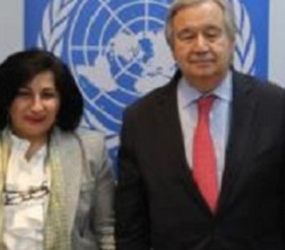 كلمة السيدة باسكال وردا   في الاجتماع مع الامين العام للامم المتحدة.